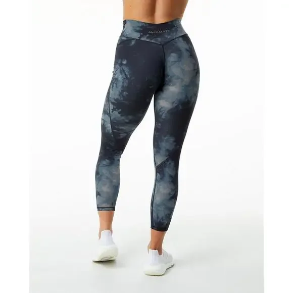 Alphalete All Purpose Legging Pants Blue Oil Strain Leggings No Size XXS or XS - Picture 5 of 9